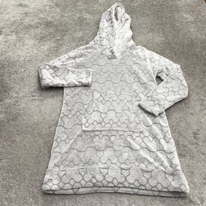 Disney Mickey Mouse Fur Blanket Oversized Hoodie Sleepwear Womens Medium NWOT